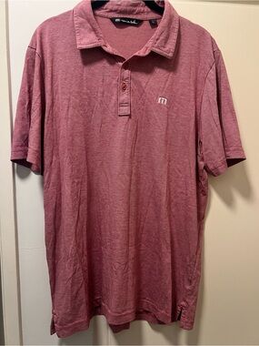 Travis Mathew Men's Polo in Rosewood Pink